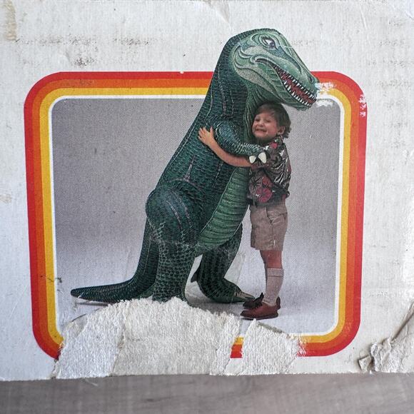 Vintage Intex Tyrannosaurus Inflatable Dinosaur 55in Tall T-Rex 1987 Giant Toy - Picture 6 of 12